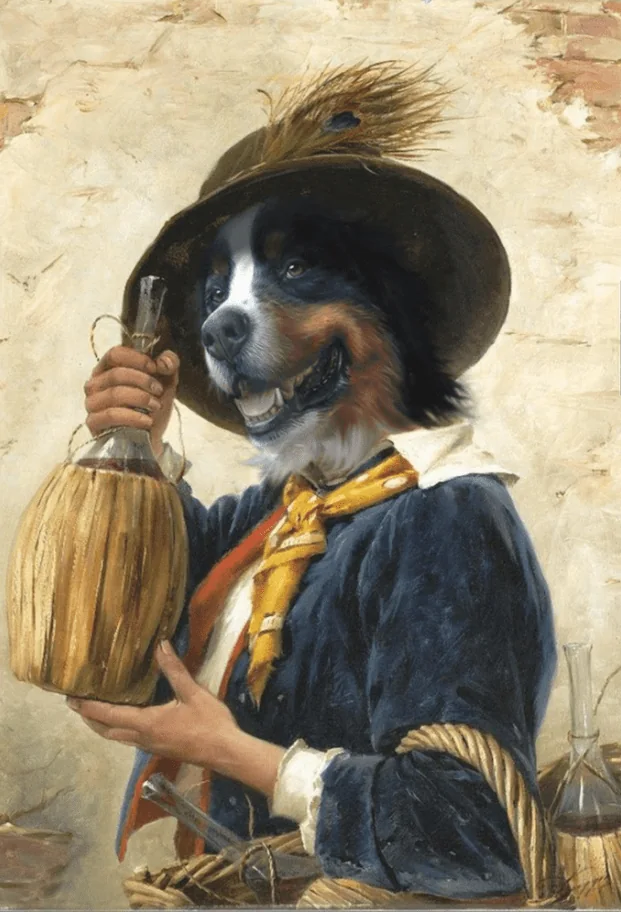 Un nez un vin 65x70 Cm — Daniel Trammer