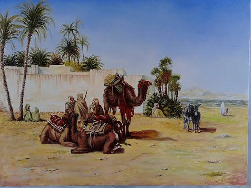 Paysage Oasis 60x 50 Cm — Daniel Trammer