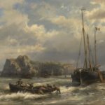 Les pêcheurs au bord de mer de Daniel Trammer