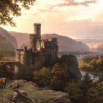 paysage ave château de germany de Daniel Trammer
