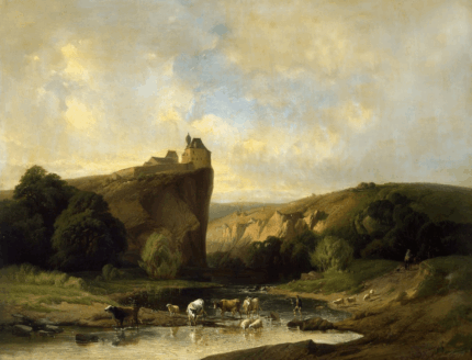 Paysage du sud à l'ancienne 70 x90 Cm