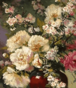 Vase en terre fleuri 90x70 cm – Image 3