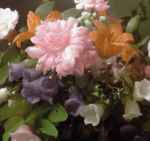 Pivoines et Iris 60 x 50 cm – Image 3