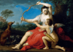 Psyché et cupidon de Daniel Trammer 100x70 cm