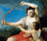 Psyché et cupidon de Daniel Trammer 100x70 cm – Image 3