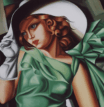 Femmes en robe verte 80x100 Cm – Image 3
