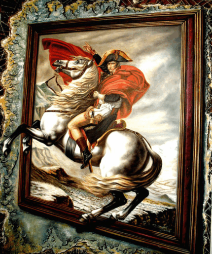 Napoléon sortant de son cadre 110x100 cm