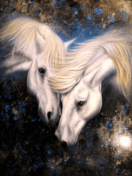 Chevaux d'amour 70x90 cm