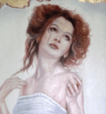 Portrait de Angie contour Or 24 Carats 60x90 cm – Image 3